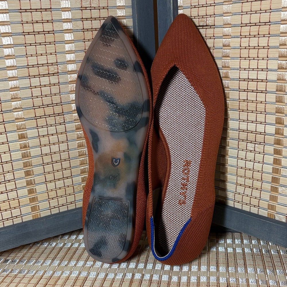Rothy's Women's The Point II Terracotta Flats - Picture 3 of 4